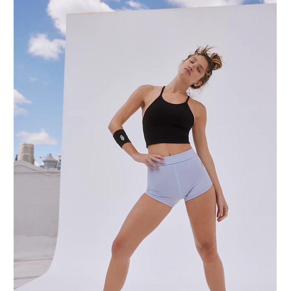 FREE PEOPLE | NWOT Happiness Runs Crop Tank in Black - Picture 4 of 6